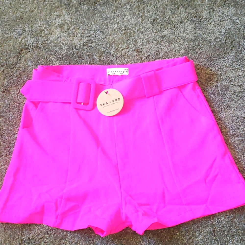 Hot pink dress shorts size m